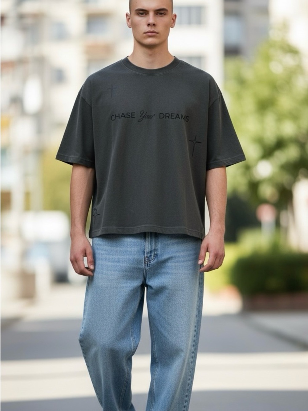 Chase Your Dreams Oversized Men's T-Shirt - riot empire